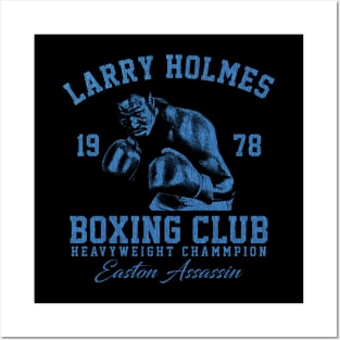 Boxing Club Larry Holmes Blue Posters and Art